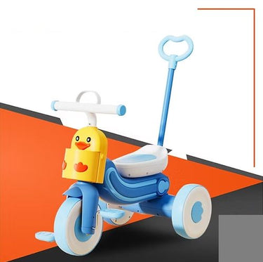 Kids Duck Themed Ride-on Tricycle With Light & Music - Blue